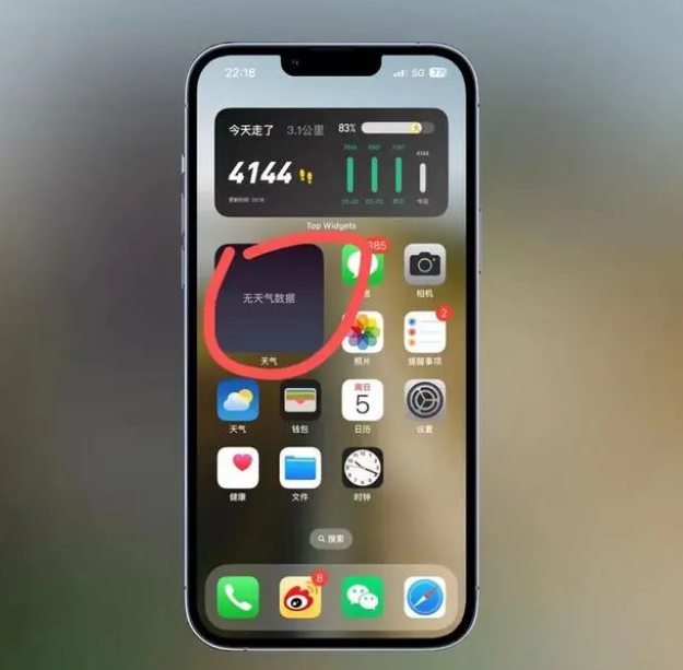 宁国苹果手机维修分享:iOS16主屏幕天气小组件无法正常工作怎么办？ 
