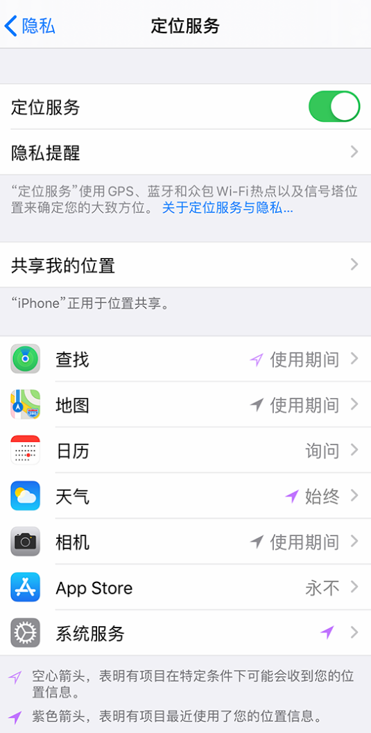 宁国苹果手机维修分享iPhone 状态栏中时间显示为蓝色图标是什么情况 
